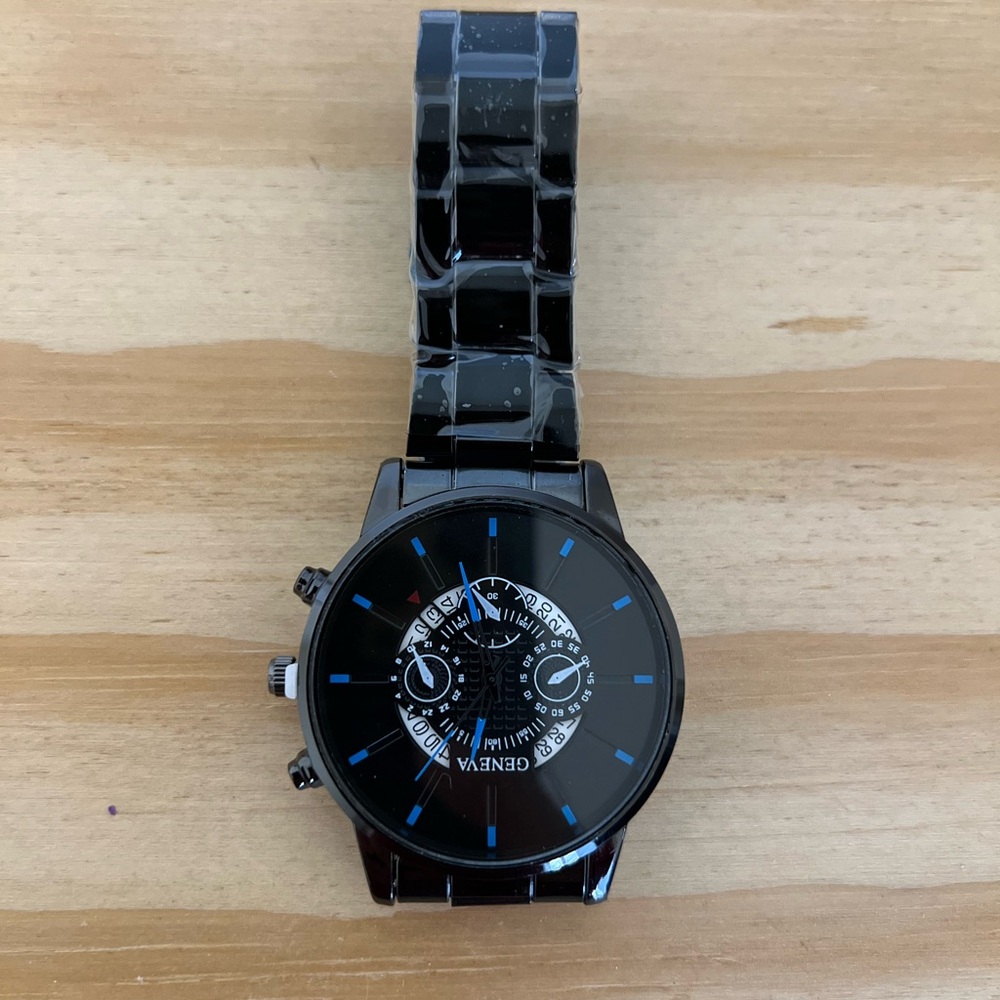GENEVA Watch for Men's Business and Casual Style Quartz One Size - Picture 1 of 8